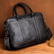 MAIWAY MAKE for business leisure briefcase men leather bag bag head skin leather single shoulder pack