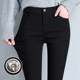 2024 Spring and Summer Thin Leggings Women's Outerwear High Waist Tight Pencil Pants Black Stretch Little Feet Magic Pants