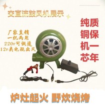 12v small throttle blower Chai fire vaporization stove furnace special outdoor barbecue blower 220V volt throttle blower