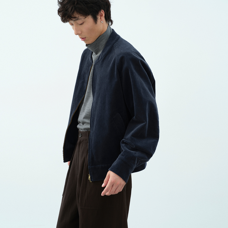 Npopo Japanese Imported Thin Corduroy Retro Raglan Sleeve Short Flight Jacket 26 Autumn and Winter Long-Sleeved Coat Npopo Japanese Imported Thin Corduroy Retro Raglan Sleeve Short Flight Jacket 26 Autumn and Winter Long-Sleeved Coat