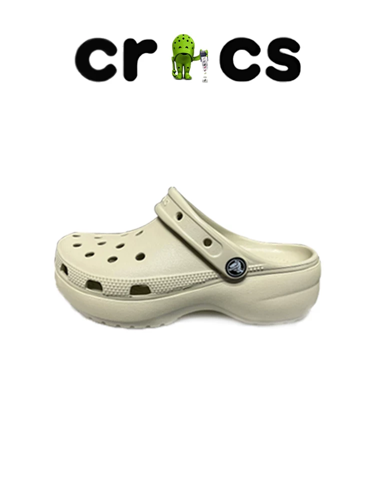 Crocs женские Crocs женские облако Оуян Нана той же стиль клиновидной подошвы платформа увеличенная обувь для пляжа 206750