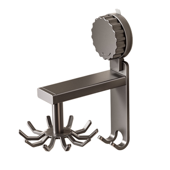 Meiread suction cup kitchen hook storage rack multi-functional wall-mounted kitchen utensil storage rack spatula spoon rack