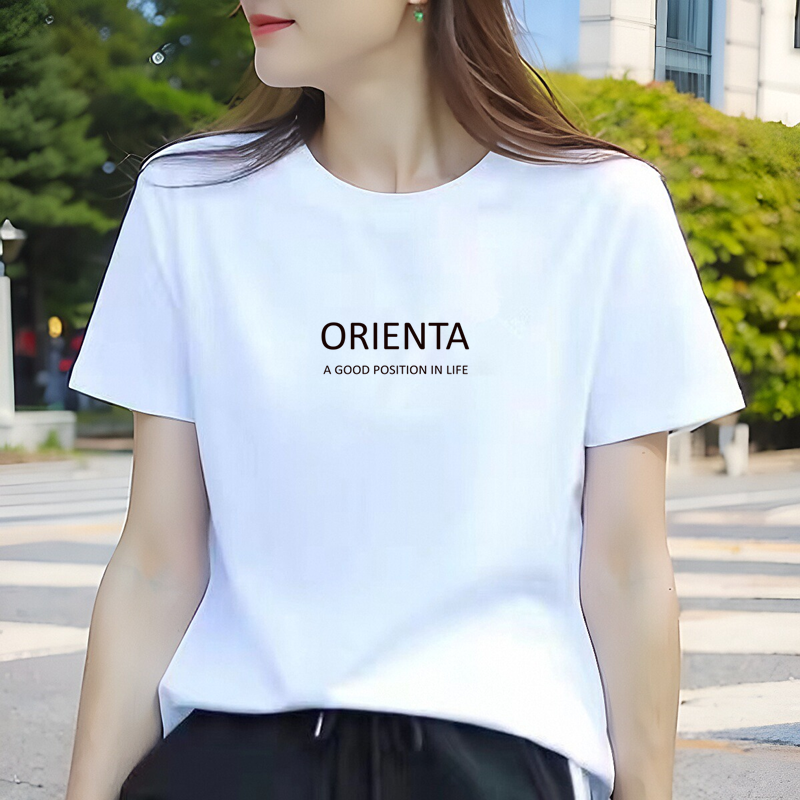 欧货纯棉白色短袖正肩t恤女2026夏季新款宽松圆领基础款半袖上衣