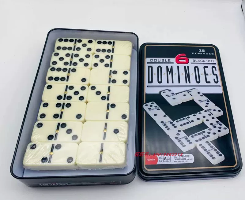 [5010 белый ящик плотный амин плоть Domino набор белый слон, слоновые зубы 28 карт DOMINOES с доставкой]