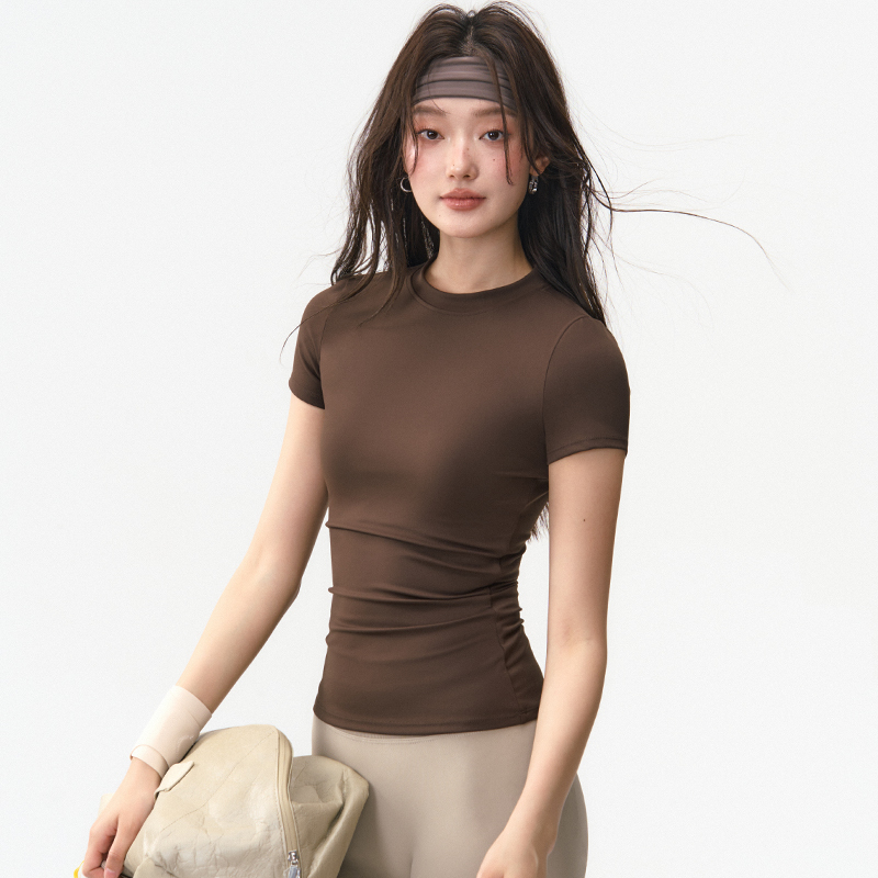 Weightlifting Fairy Summer New Slim Fit Quick-Drying Sports T-Shirt for Women Outdoor Running Training Fitness Yoga Top