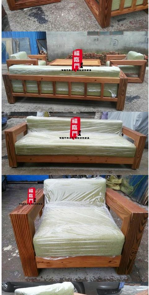 2017 giảm giá đồ nội thất cổ Fulinmen là một thiết kế tổng thể sofa ba người Hàng Châu Thượng Hải Thượng Hải bàn cà phê - Bộ đồ nội thất giường ngủ đẹp