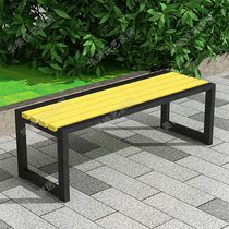 Creative leisure outdoor chair Commercial street stool Anti-corrosion wooden chair Park chair bench River bench Row chair bench