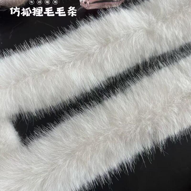 DIY down Jacket Decoration Children's Clothing Coat Cloak Performance Clothing Placket Imitation Fox Fur Hat Edge Accessories Plush Strip