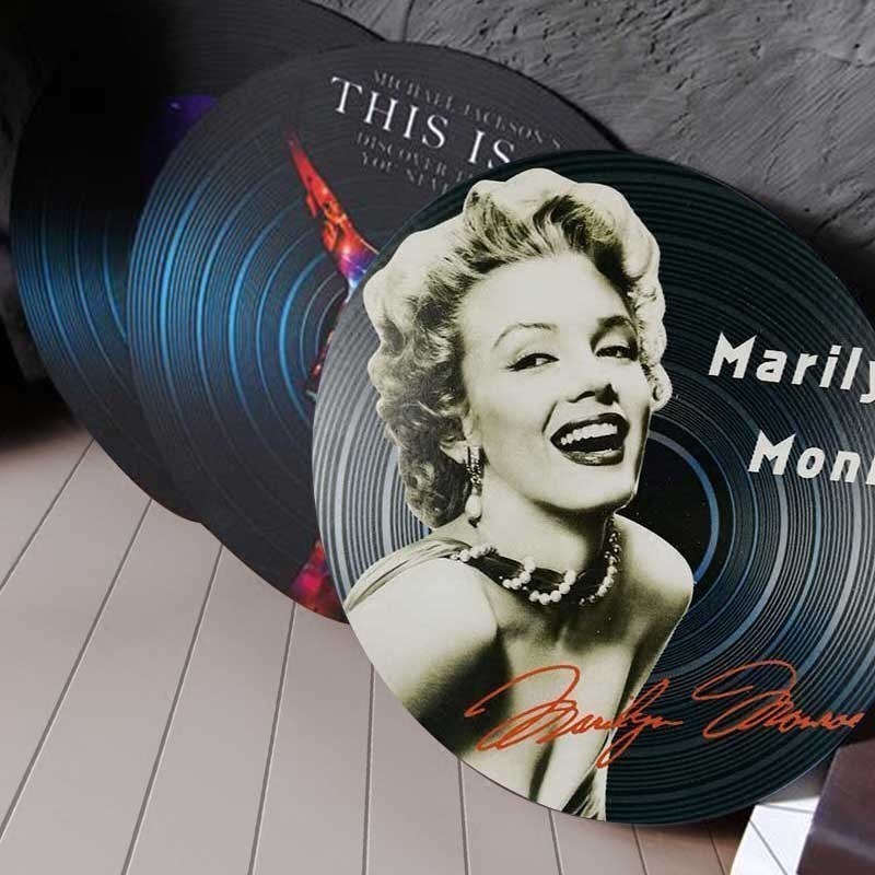 đầu đĩa than loa kèn tại hà nội	 Đĩa cổ trang trí phim đen retro với vinyl Châu Âu nâu Bắc Kinh Opera thu âm phòng khách nhà retro - Máy hát máy phát nhạc đĩa