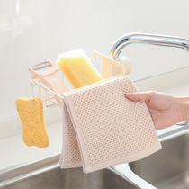 Creative faucet rack hanging basket sponge drain rack sink storage rack rag rack kitchen supplies storage