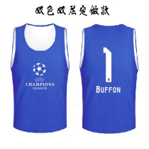 Double-layer multi-color large size loose breathable football training vest team uniform mens printing custom match vest women