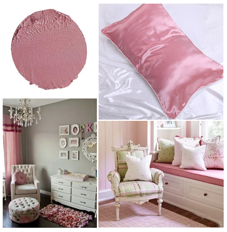 Home Chí Cheung lụa nặng gối 100% lụa dâu đơn sắc đẹp gối bao gồm các trường hợp gối 48 * 74 tử quốc gia - Khăn gối vỏ gối nằm