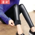 Cộng thêm quần legging nhung dày 2018 mới chân đen bút chì quần mùa thu đông và quần bó sát da ấm áp quần tây baggy Khởi động cắt