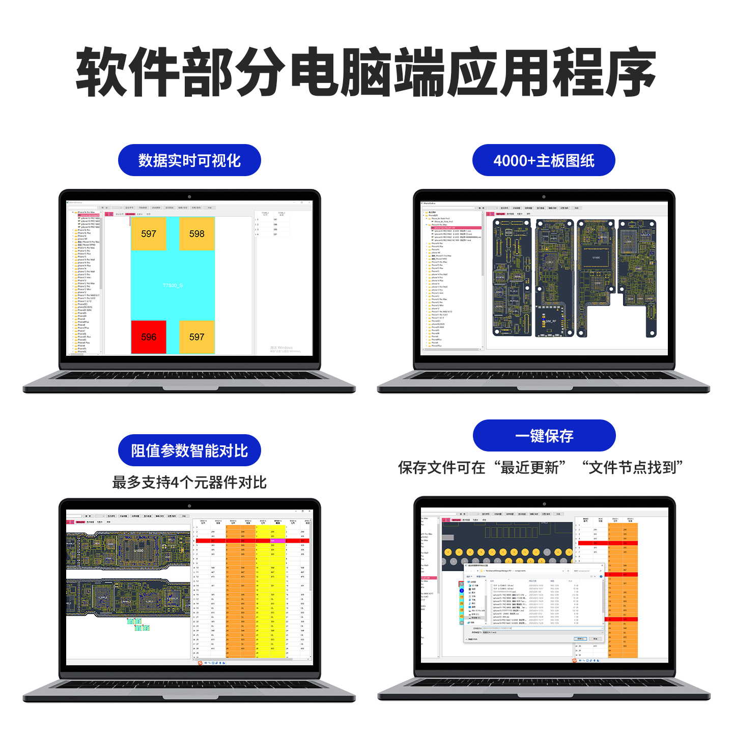 Intelligent Resistance Analyzer Tester for Mobile Phone Repair, Motherboard Circuit Troubleshooting, One-Touch Measurement Analyzer