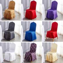 Wedding chair cover custom hotel restaurant simple home conference hotel universal stool set conjoined banquet fabric