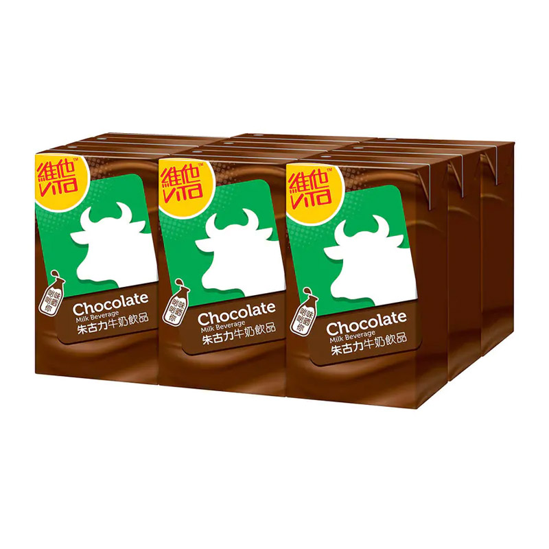 Hong Kong import port version Vihim Bull Head Jugu Power Milk 250mlX8 Box Chocolate Milk Drink Drink