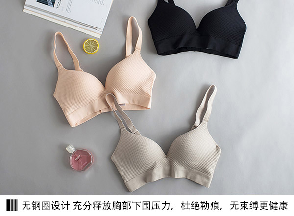 Lỗ thông hơi mùa thu và mùa đông Nhật Bản thu thập đầy đủ kích thước lớn không có vòng thép áo ngực MM chất béo chống chảy xệ cốc lớn d đồ lót áo ngực không gọng