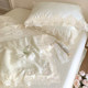 Princess Style Lace Trim 80-Count Tencel Summer Cooling Quilt Four-Piece Set Summer Ice Silk Washable Thin Air-Conditioning Quilt