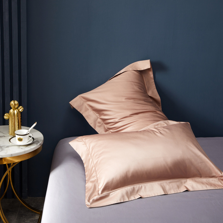 Cao cấp 100 vỏ gối cotton cặp bông satin đơn mảnh màu vỏ gối đơn đôi - Gối trường hợp gối tựa lưng văn phòng