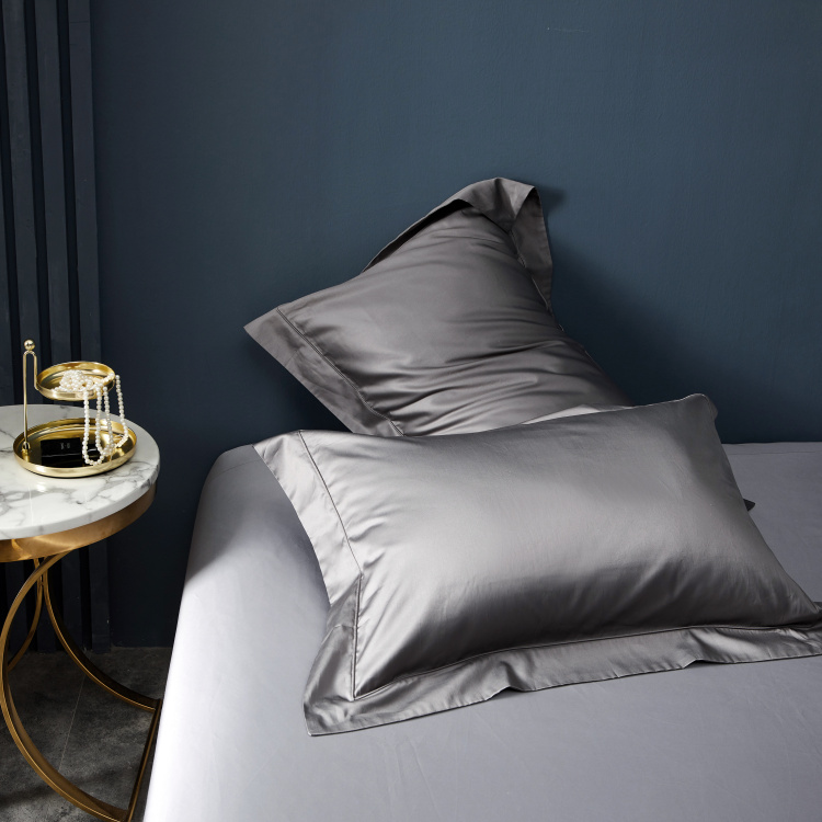Cao cấp 100 vỏ gối cotton cặp bông satin đơn mảnh màu vỏ gối đơn đôi - Gối trường hợp gối tựa lưng văn phòng