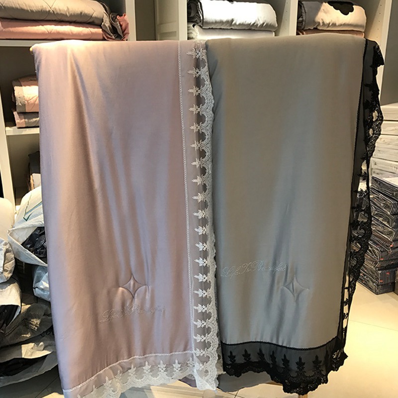 Foreign trade Export tail Single summer by 60 Heather Silk Modele Lace lace embroidered thin quilt Xia cool quilted by air conditioning