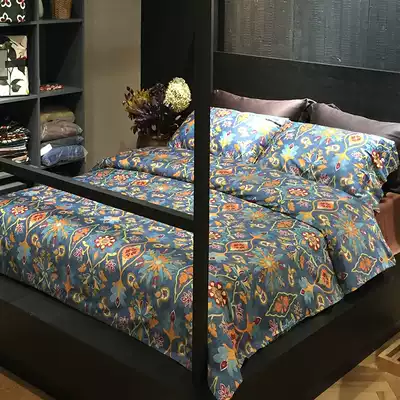 Foreign trade export American 60 Egyptian long-staple cotton satin four-piece set cotton 18m pure cotton high-end bedding