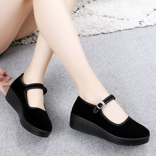 Высокие рабочие туфли для матери, мягкая подошва, против усталых ног