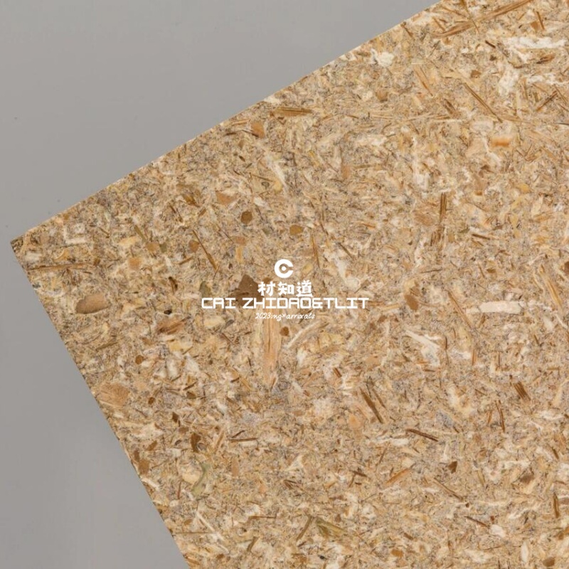 New Environmentally Friendly Decorative Materials Straw Board Sustainable Materials Recycled Platycodon B1 Level Background Veneer Board Bar Wall
