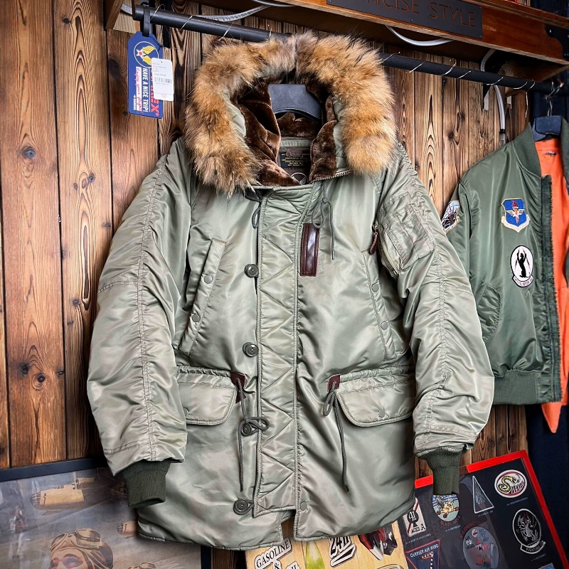 New Autumn and Winter Unisex N-3B Polar Cold-Proof Hooded Cotton Jacket, Water-Repellent Casual Jacket Top