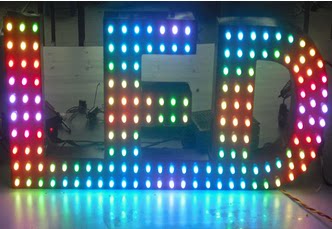 LED Full color exposed light string Programmable exposed light string F12 Full color glue waterproof exposed light string