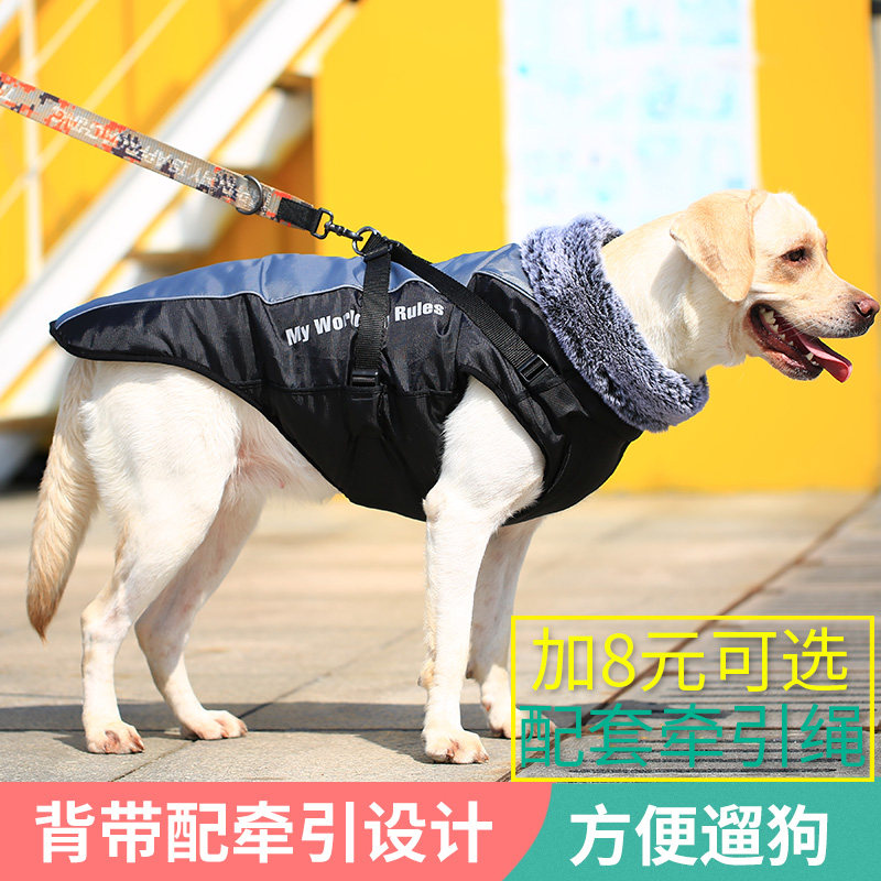 Dog clothes medium-sized dog autumn and winter clothes Labrador two-legged clothes thickened golden retriever big dog clothes autumn warm cotton clothes winter