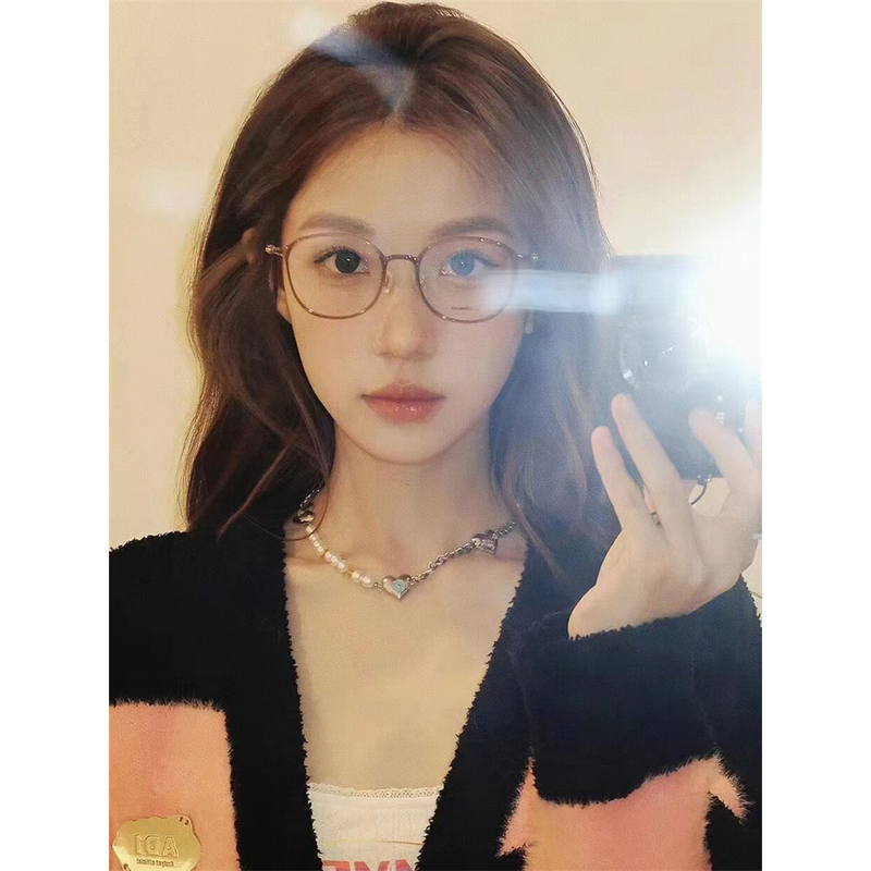 【Everlane】2024 Korean Ultra-Light New High-Degree Myopia and Astigmatism Glasses Frame Xiaohongshu 9116