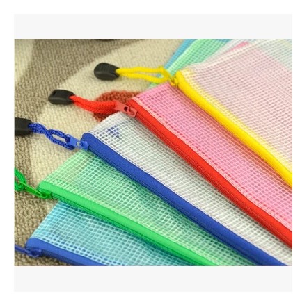 Waterproof data bag A5 A4 A3 Document bag Data bill storage bag Mesh zipper bag thickened