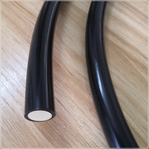Большой диаметр черный кожаный световой направляющий оптическое волокно сплошное мягкая пластиковая осветительная труба Украшение индикатора освещения Оптическое волокно Оптическое волокно