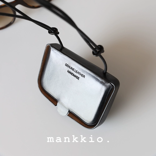 Минималистичный оригинальный картхолдер, сумка через плечо, небольшая сумка, из натуральной кожи, изысканный стиль