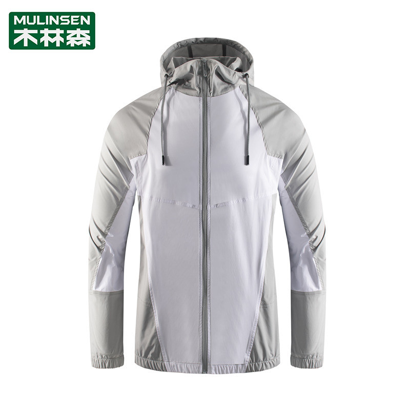 Mulinsen summer ice silk sunscreen clothing men's 2022 new anti-UV thin section breathable outdoor cycling fishing clothing