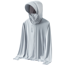 Mulinsen sun protection clothing womens coat large brim removable summer ultra-thin new anti-UV skin sun protection clothing for men