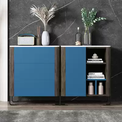 Middle grid Italian minimalist light luxury rock board bucket cabinet modern simple living room storage drawer storage bucket cabinet ZGC8108