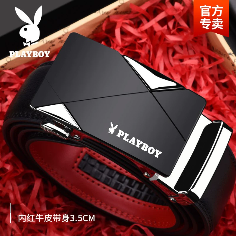 Пояс мужской высокого класса Playboy, кожаные штаны, натуральная кожа