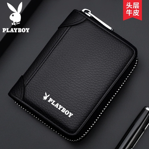 Playboy, мужской вместительный и большой маленький картхолдер, кошелек для водительских прав, из натуральной кожи