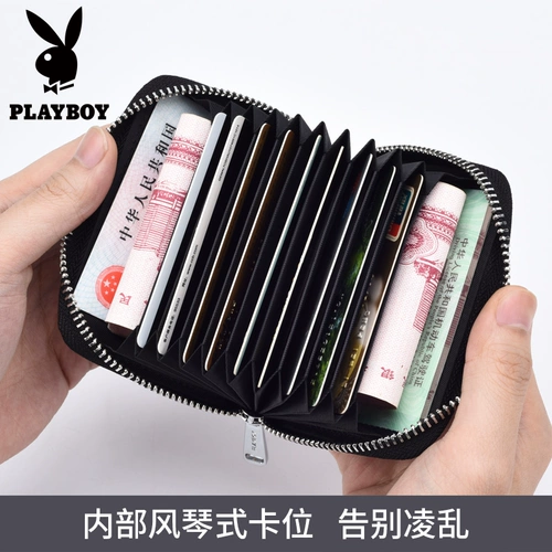 Playboy, мужской вместительный и большой маленький картхолдер, кошелек для водительских прав, из натуральной кожи