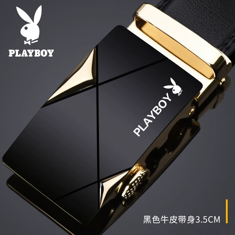 Пояс мужской высокого класса Playboy, кожаные штаны, натуральная кожа