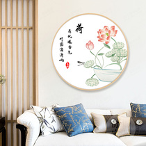 Porch cross stitch 2021 New embroidery living room thread embroidery small pieces restaurant flower lotus cross stitch own embroidery simple