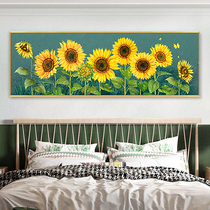 Sunflower cross stitch 2021 New thread embroidery bedroom bedside large living room plant flower hand embroidered