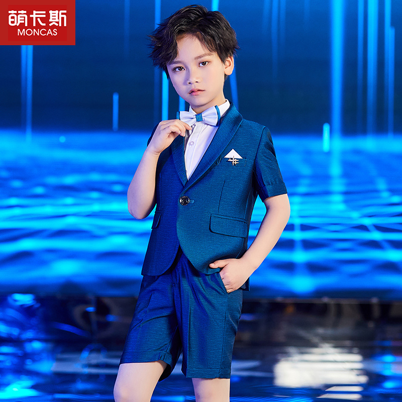 Children Suits Suit Walking Show Suit Boy Flowers Boy Host Gown Gown Small Suit Piano Playing for the Summer
