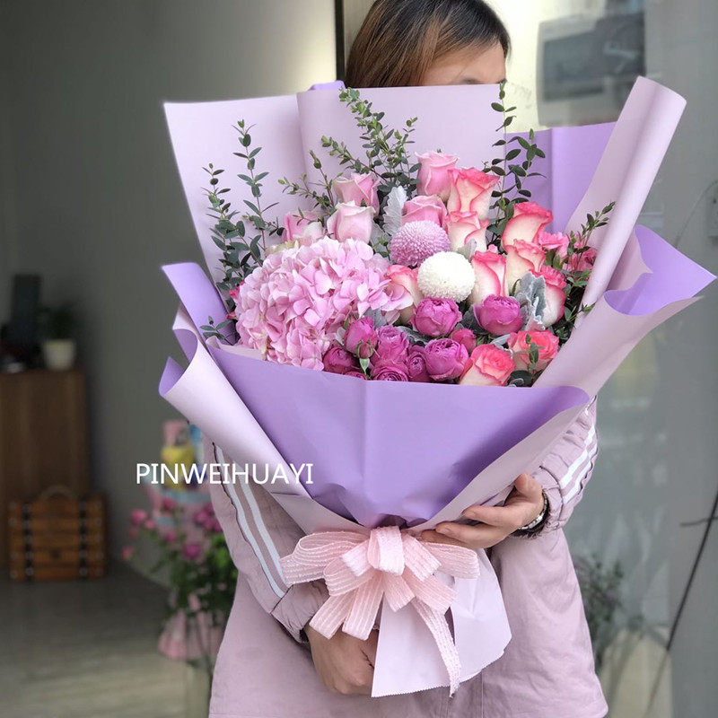 Chongqing Flowers Korean Style Bouquet Literary Small Fresh Same City Express Birthday Blessing Florist Qixi Festival 520 Valentine's Day