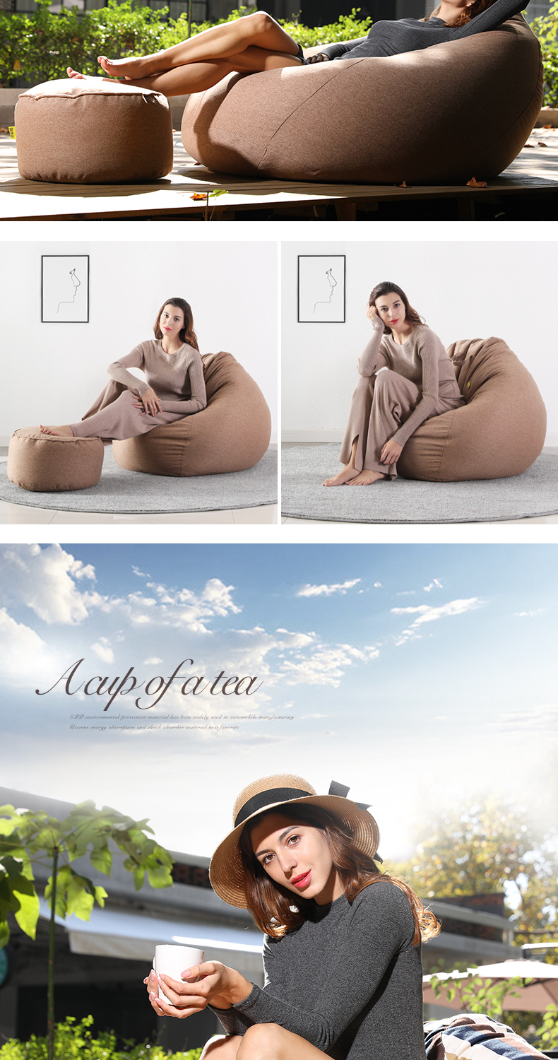 Creative sofa lười biếng sofa beanbag đơn phòng ngủ ban công nhỏ cute girl tatami đơn giản gấp ghế boong - Ghế sô pha ghế sofa lười
