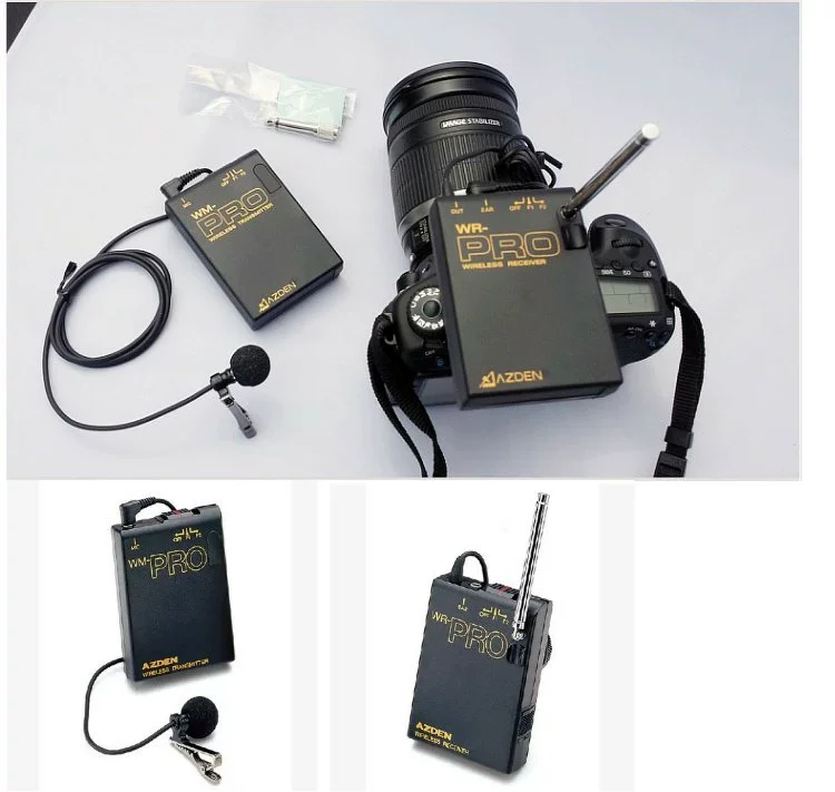Nhật Bản Máy ảnh AZDEN Azdan WLX-PRO VHF máy ảnh DSLR lavalier không dây DSLR 5D3 / 5D2 - Phụ kiện VideoCam