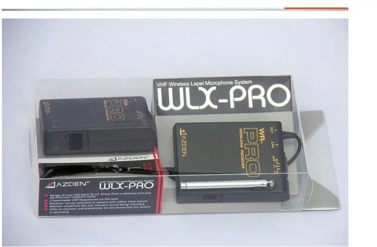 Nhật Bản Máy ảnh AZDEN Azdan WLX-PRO VHF máy ảnh DSLR lavalier không dây DSLR 5D3 / 5D2 - Phụ kiện VideoCam