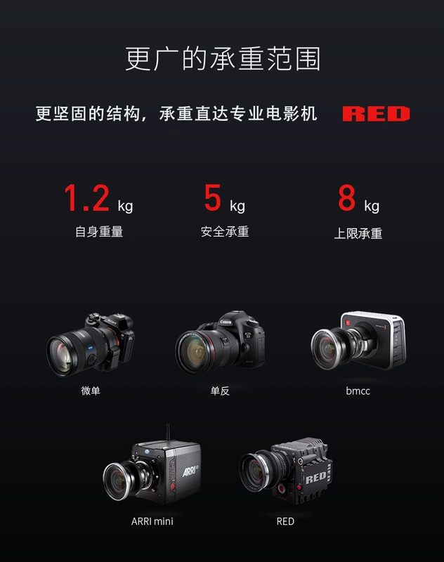 Để tạo ra sản phẩm Micro2 SLR trượt camera đường sắt giảm xóc video chuyên nghiệp máy ảnh chụp SLR nhiếp ảnh nhỏ cầm tay đường ray nhỏ - Phụ kiện máy ảnh DSLR / đơn tripod cho điện thoại